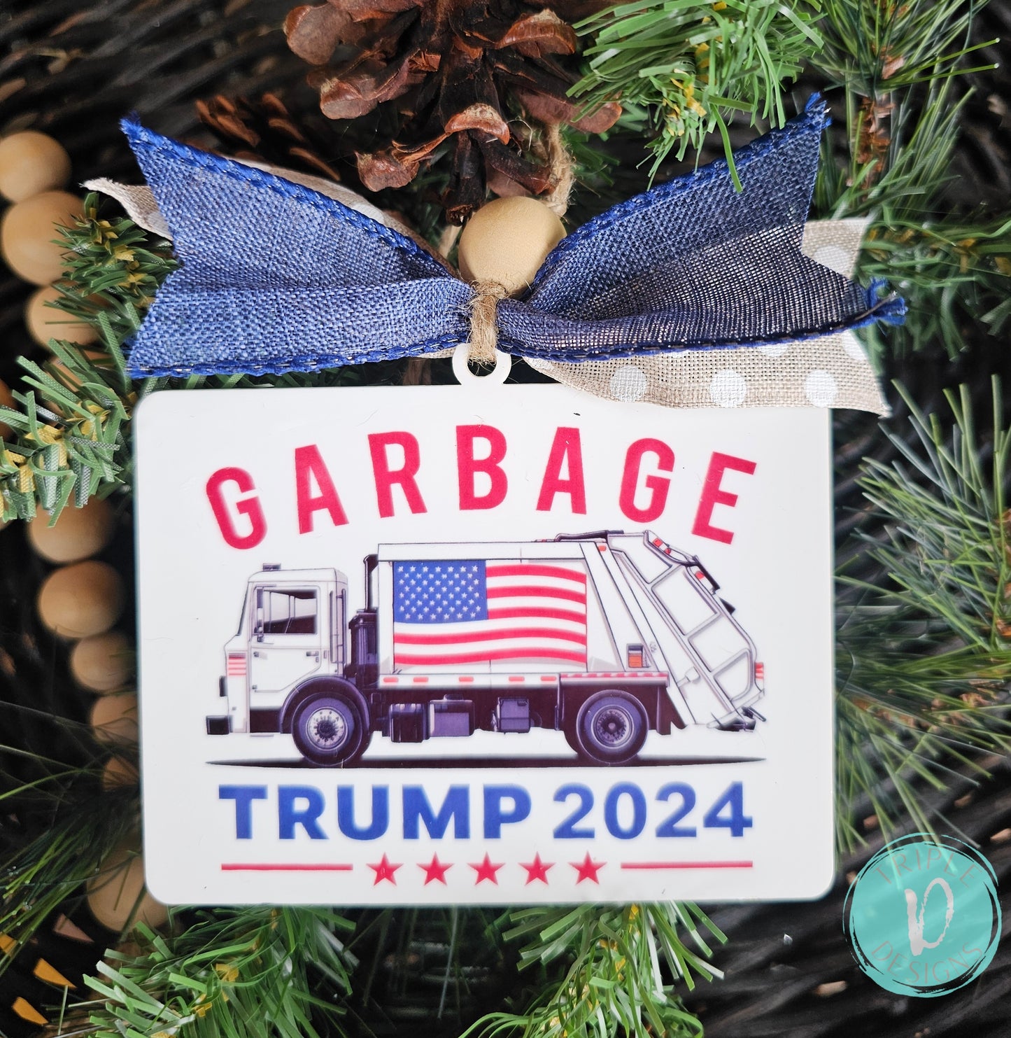 Trump Garbage Truck 2024 Ornament