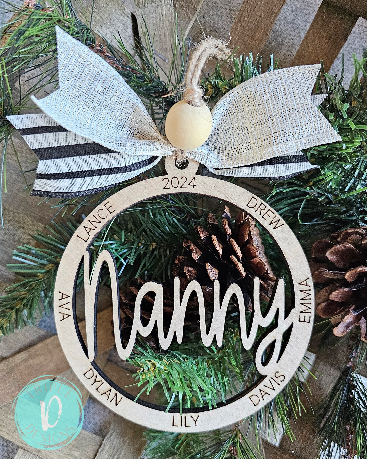 Grandparent/Personalized/Family/Ornament