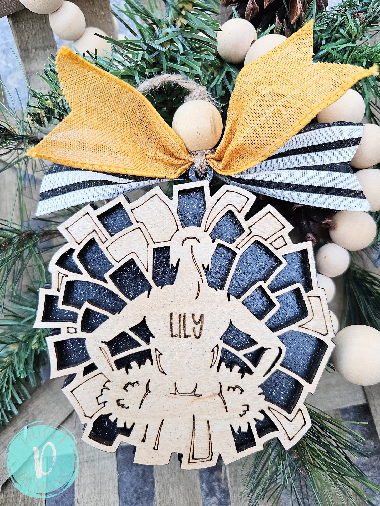 Pom/ Cheer / Personalized / Christmas / Ornament