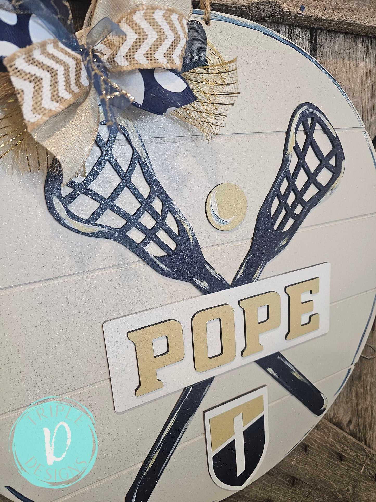 Lacrosse 3D Door Hanger