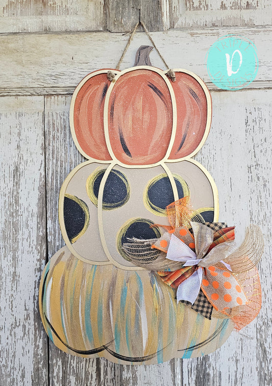 3 Stack Pumpkin / Traditional/ Funky/ Fall/ Decor