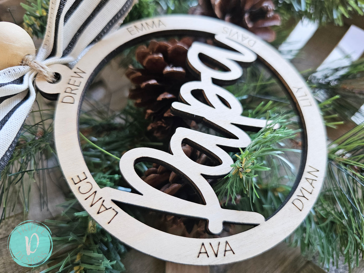 Grandparent/Personalized/Family/Ornament