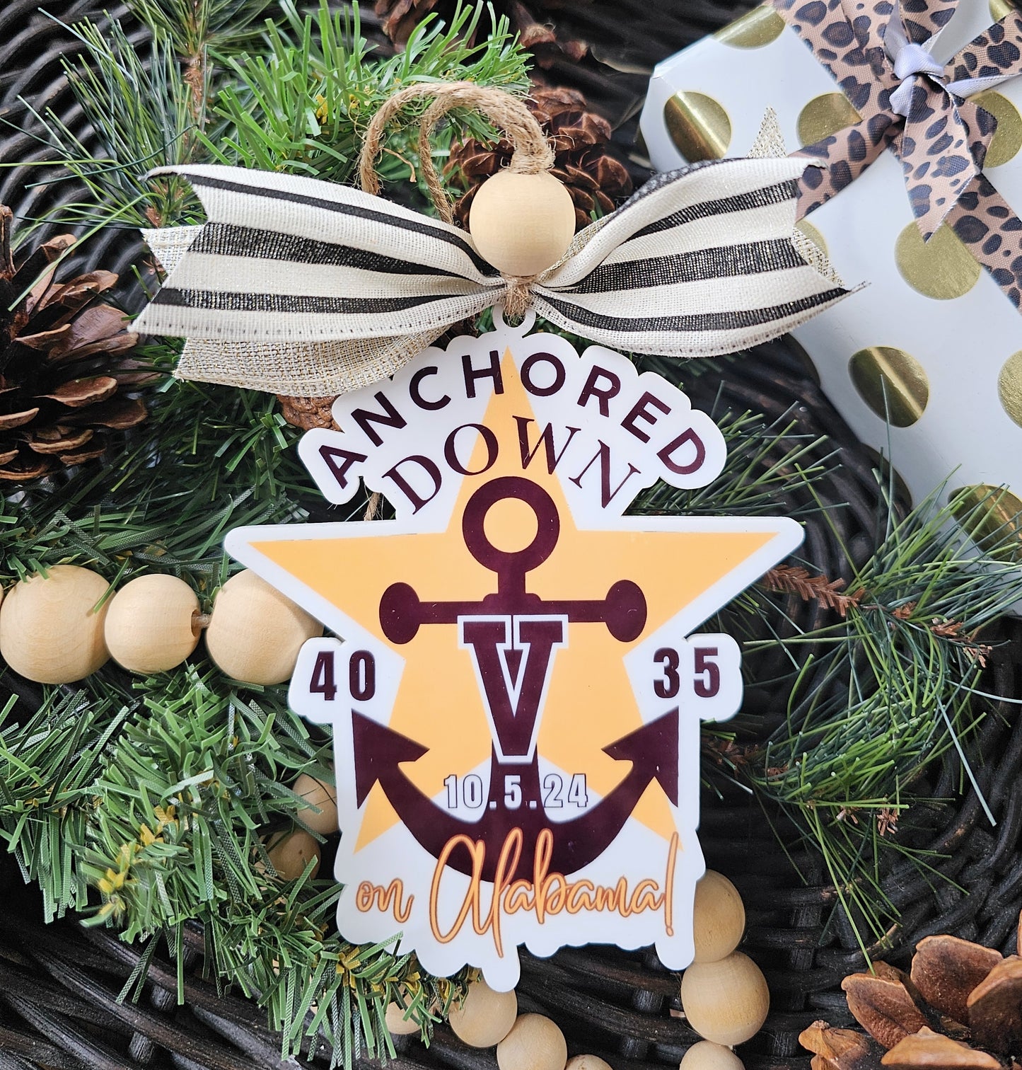 Vandy Anchored Down on Bama ORNAMENT