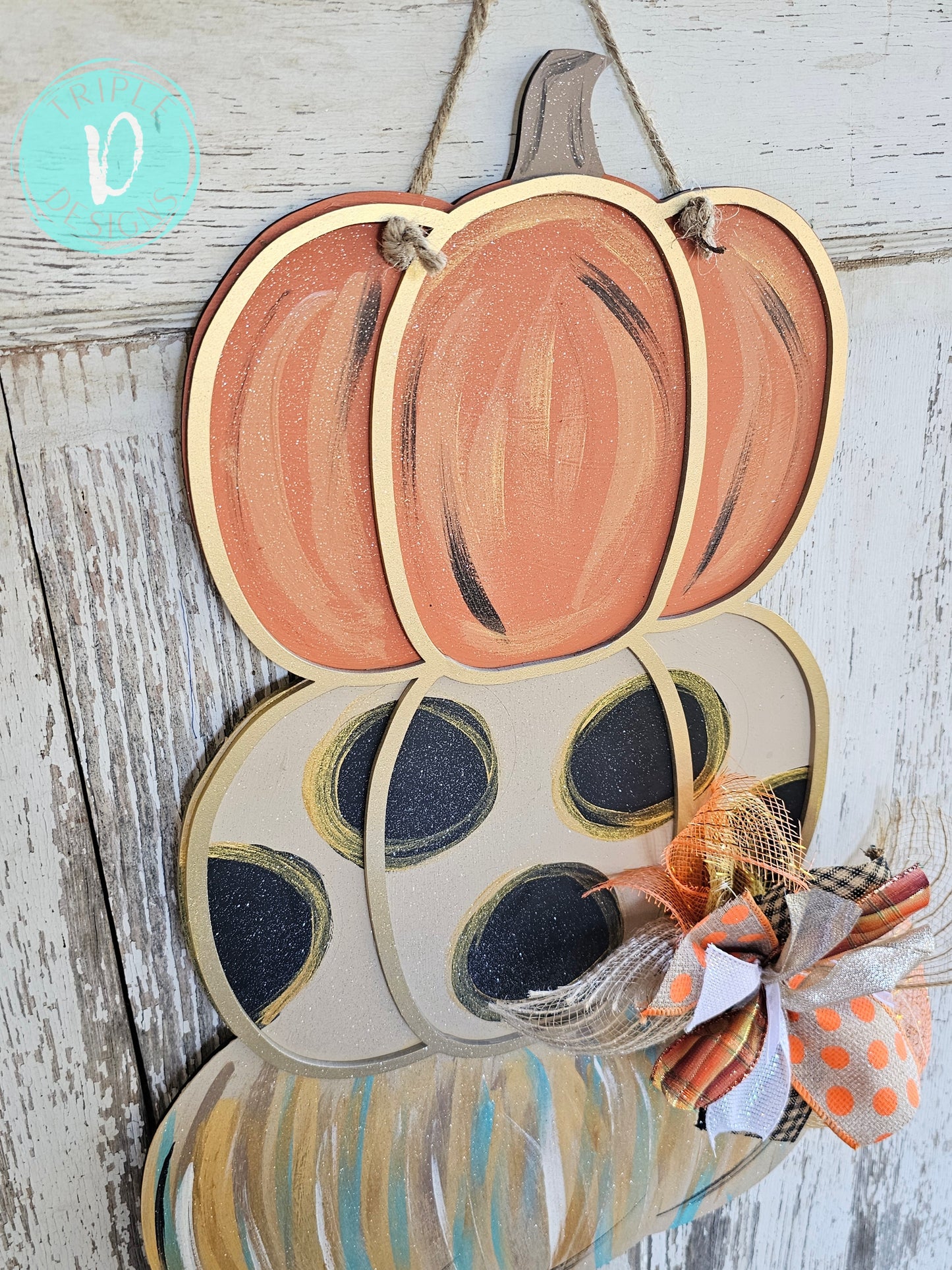 3 Stack Pumpkin / Traditional/ Funky/ Fall/ Decor